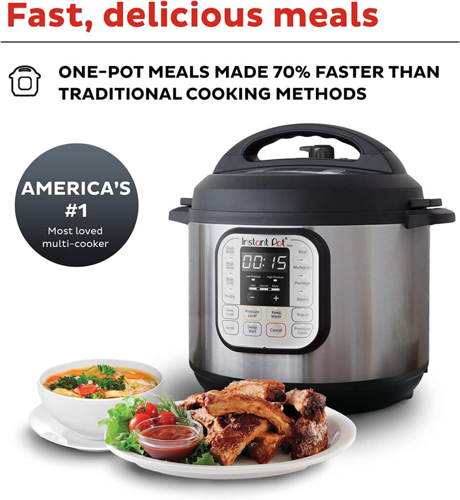 Instant Pot Duo 7-in-1 Electric Pressure Cooker, Slow Cooker, Rice Cooker