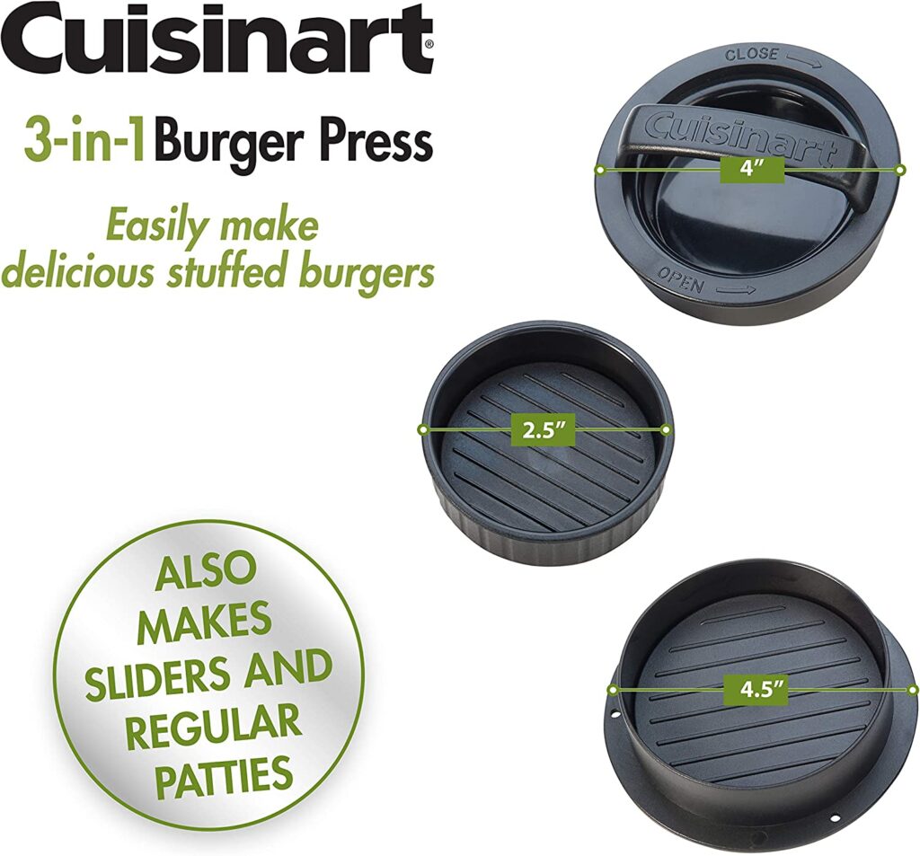 Cuisinart CSBP-100 3-in-1 Stuffed Burger Press